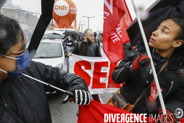 Bordeaux, 6 ème manifestation unitaire  contre la réforme des retraites.