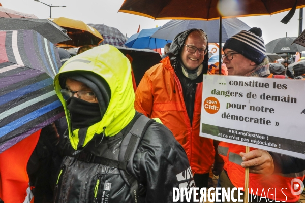 Bordeaux, 6 ème manifestation unitaire  contre la réforme des retraites.