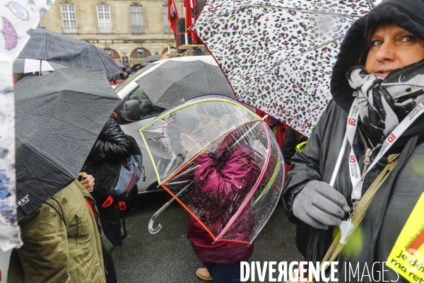 Bordeaux, 6 ème manifestation unitaire  contre la réforme des retraites.