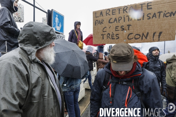 Bordeaux, 6 ème manifestation unitaire  contre la réforme des retraites.