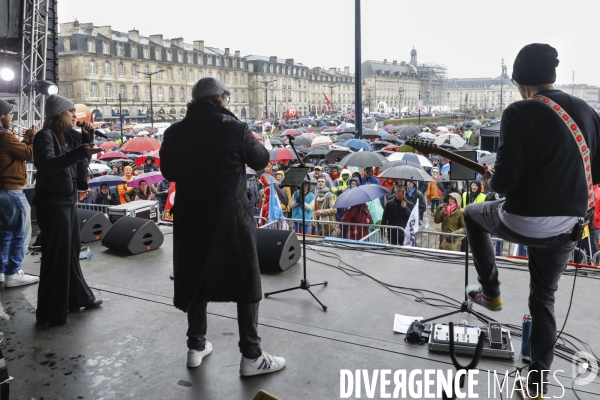 Bordeaux, 6 ème manifestation unitaire  contre la réforme des retraites.