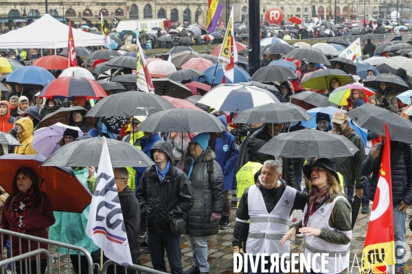 Bordeaux, 6 ème manifestation unitaire  contre la réforme des retraites.