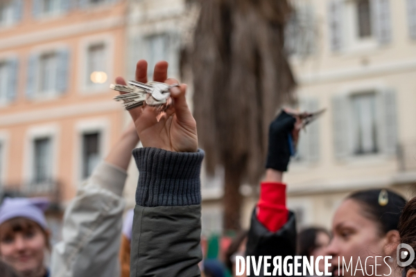 8 mars journée de mobilisation, lutte pour les droits des femmes à Marseille