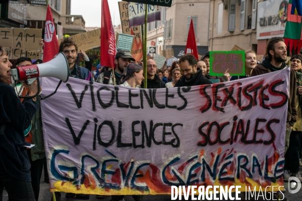 8 mars journée de mobilisation, lutte pour les droits des femmes à Marseille