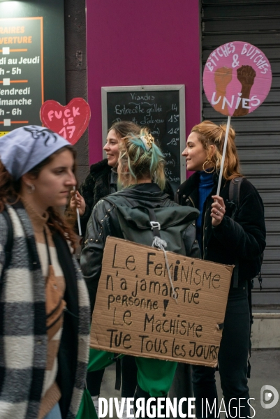 8 mars journée de mobilisation, lutte pour les droits des femmes à Marseille