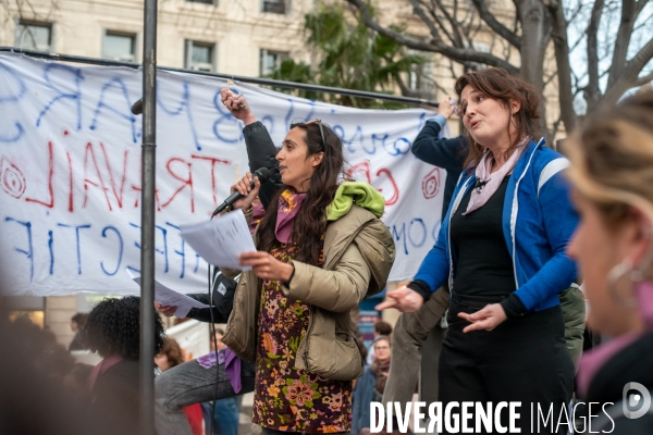 8 mars journée de mobilisation, lutte pour les droits des femmes à Marseille