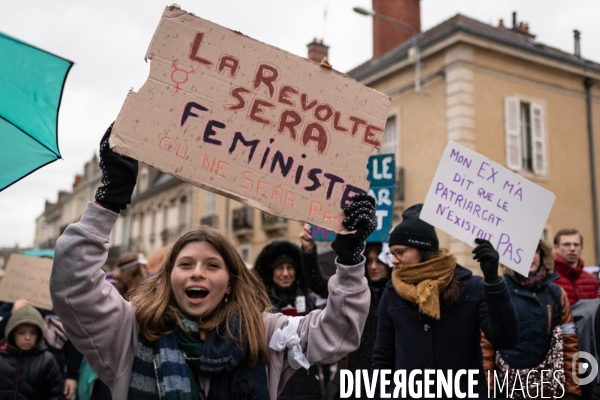 Greve feministe Dijon