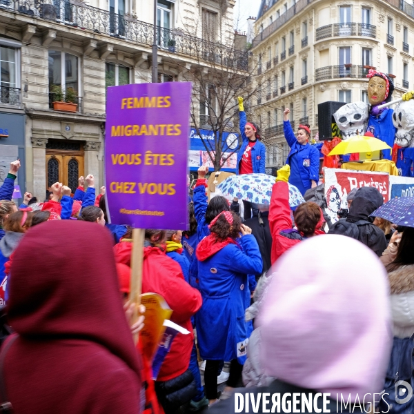 Journée internationale des droits des femmes et gréve féministe