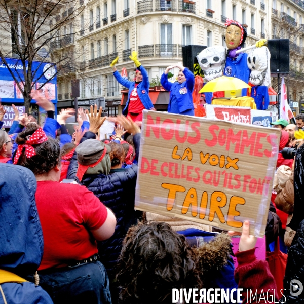 Journée internationale des droits des femmes et gréve féministe