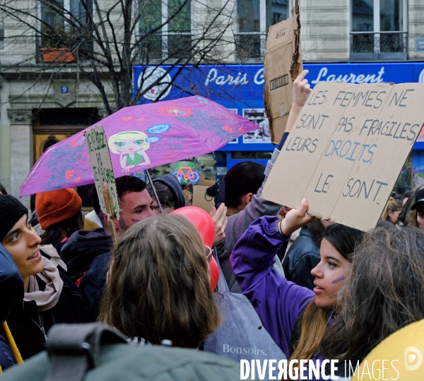 Journée internationale des droits des femmes et gréve féministe