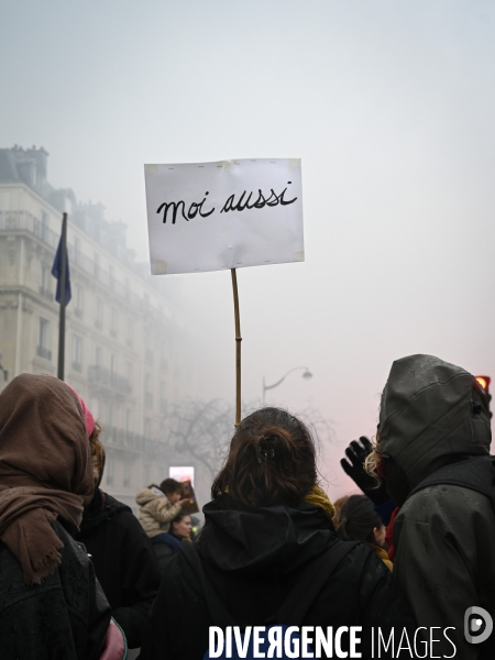 Manifestation pour La Journée internationale des droits des femmes, le 8 Mars 2023. International women sday in Paris.