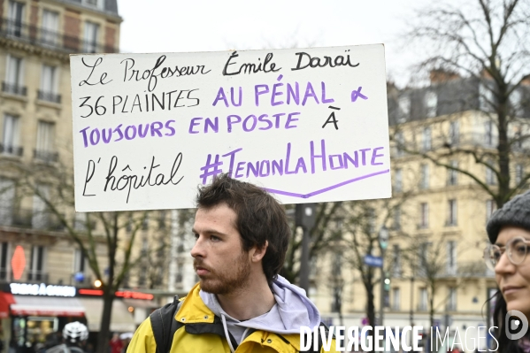 Manifestation pour La Journée internationale des droits des femmes, le 8 Mars 2023. International women sday in Paris.
