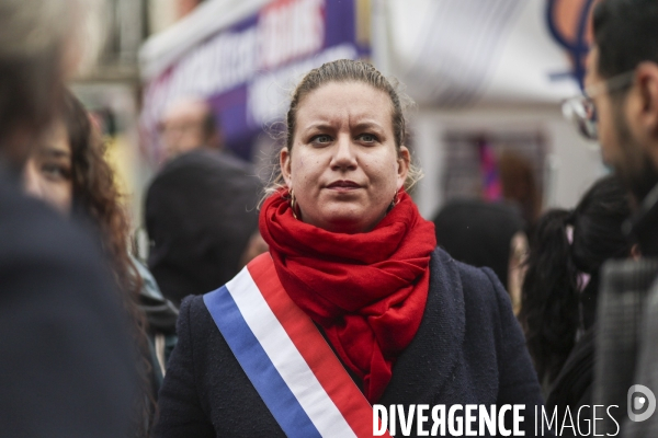 Manifestation contre les retraites et pour les droits des femmes