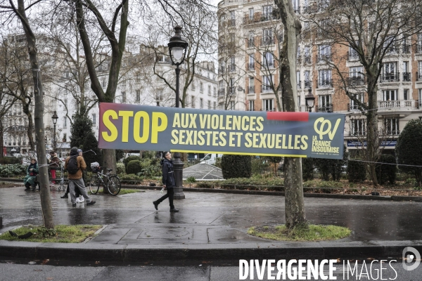 Manifestation contre les retraites et pour les droits des femmes