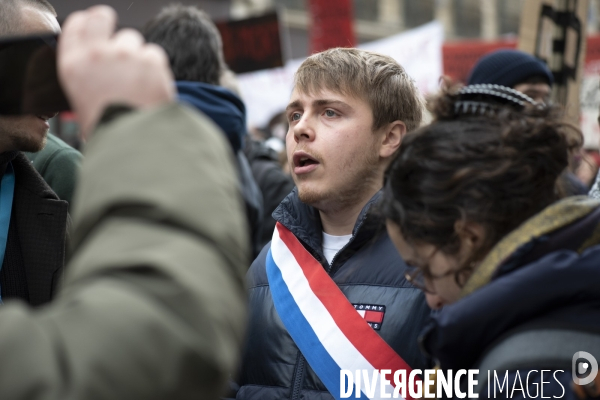 Mobilisation des étudiants contre la réforme des retraites