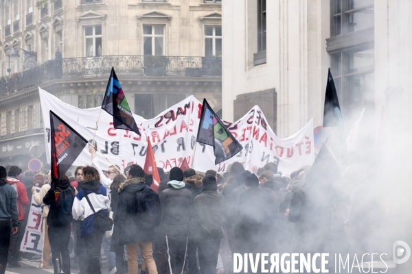 Mobilisation des étudiants contre la réforme des retraites