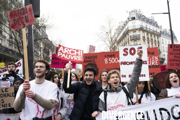 Mobilisation des étudiants contre la réforme des retraites