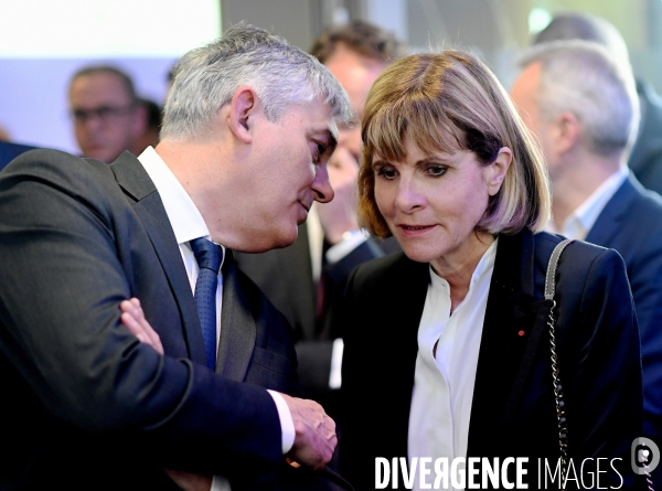 Thierry Bonnin vice président d Alcatel Lucent Entreprise avec Anne Lauvergeon