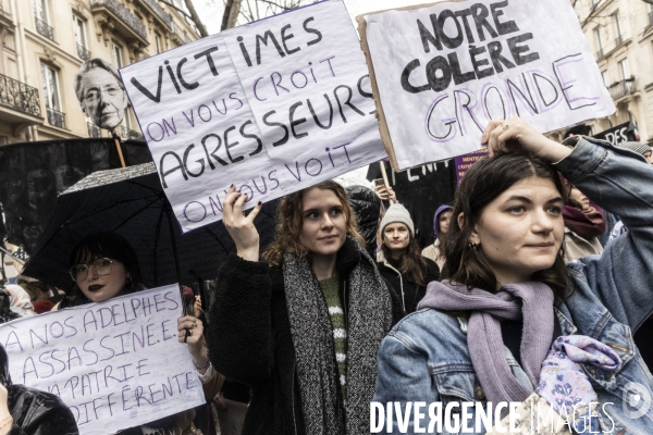 Manifestation à l appel des organisations féministes