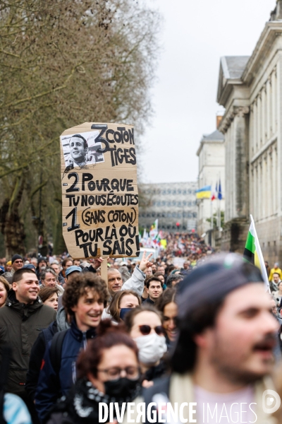 Septième journée de mobilisation contre la réforme des retraites à Nantes