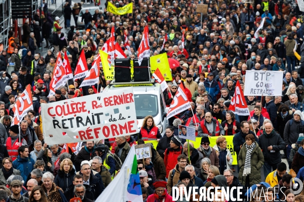 Septième journée de mobilisation contre la réforme des retraites à Nantes