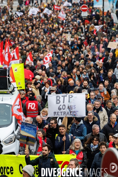 Septième journée de mobilisation contre la réforme des retraites à Nantes