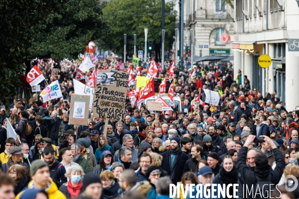 Septième journée de mobilisation contre la réforme des retraites à Nantes