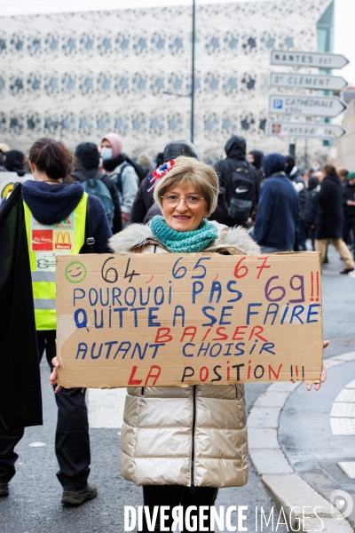 Septième journée de mobilisation contre la réforme des retraites à Nantes