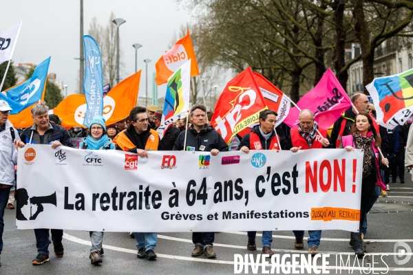 Septième journée de mobilisation contre la réforme des retraites à Nantes