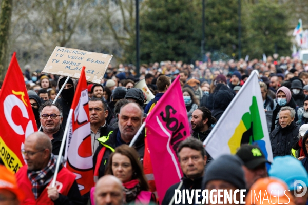 Septième journée de mobilisation contre la réforme des retraites à Nantes