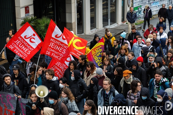 Septième journée de mobilisation contre la réforme des retraites à Nantes