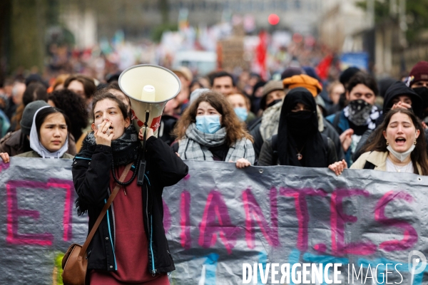 Septième journée de mobilisation contre la réforme des retraites à Nantes