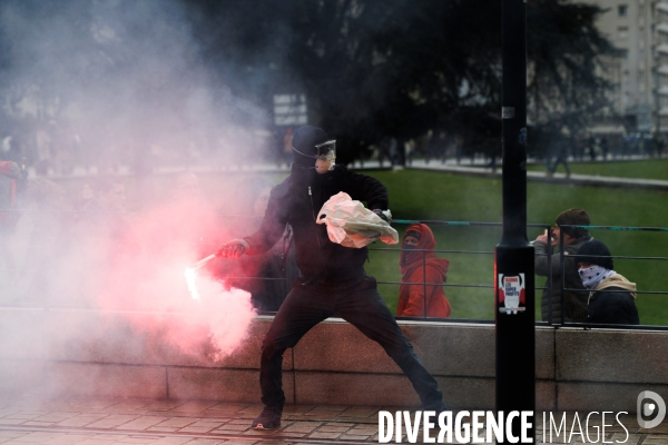 Septième journée de mobilisation contre la réforme des retraites à Nantes