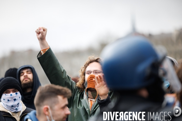 Septième journée de mobilisation contre la réforme des retraites à Nantes