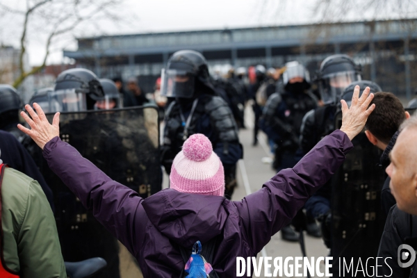 Septième journée de mobilisation contre la réforme des retraites à Nantes