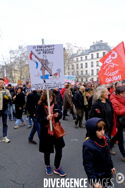 7 éme journée de mobilisation contre la réforme des retraites à l appel de l  intersyndicale