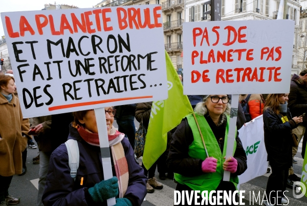 7 éme journée de mobilisation contre la réforme des retraites à l appel de l  intersyndicale