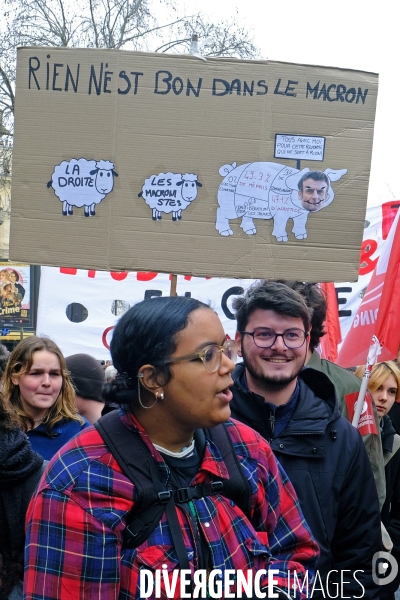 7 éme journée de mobilisation contre la réforme des retraites à l appel de l  intersyndicale