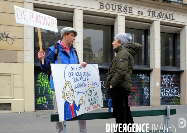 7 éme journée de mobilisation contre la réforme des retraites à l appel de l  intersyndicale