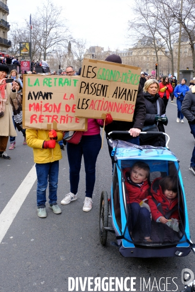 7 éme journée de mobilisation contre la réforme des retraites à l appel de l  intersyndicale