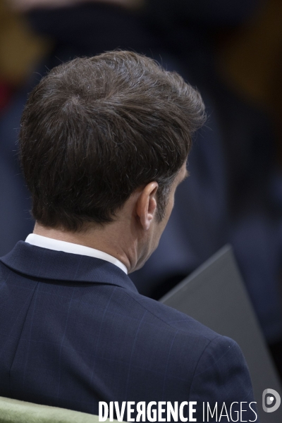 Emmanuel MACRON à l Institut de France pour les 40 ans du CCNE