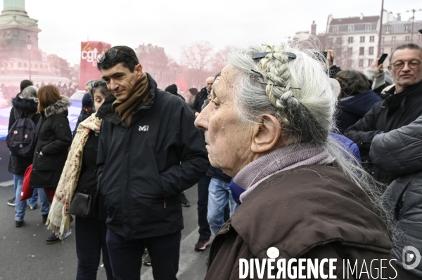 MANIFESTATION CONTRE LA REFORME DES RETRAITES, Paris le 11/03/2023, 7e journée de mobilisation.