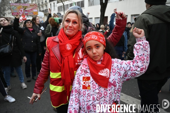 MANIFESTATION CONTRE LA REFORME DES RETRAITES, Paris le 11/03/2023, 7e journée de mobilisation.