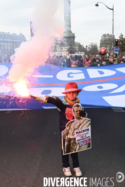 MANIFESTATION CONTRE LA REFORME DES RETRAITES, Paris le 11/03/2023, 7e journée de mobilisation.