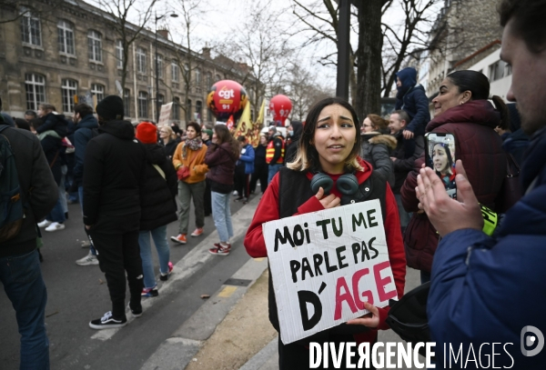 MANIFESTATION CONTRE LA REFORME DES RETRAITES, Paris le 11/03/2023, 7e journée de mobilisation.