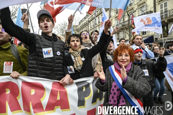 MANIFESTATION CONTRE LA REFORME DES RETRAITES, Paris le 11/03/2023, 7e journée de mobilisation.