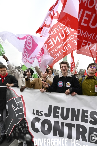 MANIFESTATION CONTRE LA REFORME DES RETRAITES, Paris le 11/03/2023, 7e journée de mobilisation.