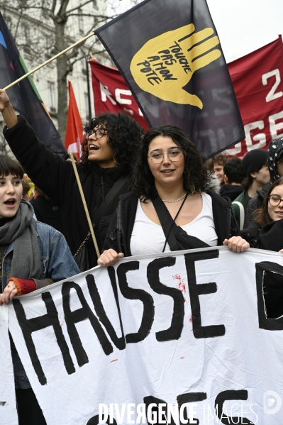 MANIFESTATION CONTRE LA REFORME DES RETRAITES, Paris le 11/03/2023, 7e journée de mobilisation.