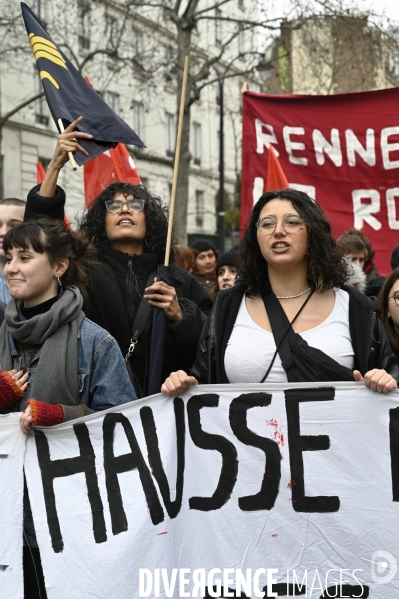 MANIFESTATION CONTRE LA REFORME DES RETRAITES, Paris le 11/03/2023, 7e journée de mobilisation.