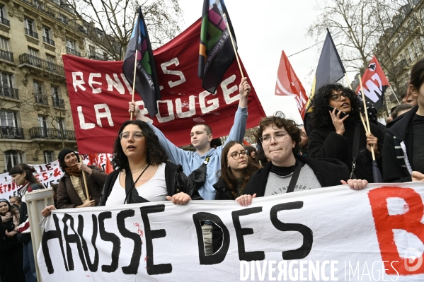 MANIFESTATION CONTRE LA REFORME DES RETRAITES, Paris le 11/03/2023, 7e journée de mobilisation.